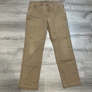 Toad & Co Mens Pants Brown 33 X‎ 34 Organic Cotton Blend Mission Ridge